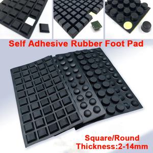 3-100Pcs 검정색 자체 접착 고무 방진 패드 스피커 충격 흡수 장치 가구 발 보호대 미끄럼 방지 매트 보호대