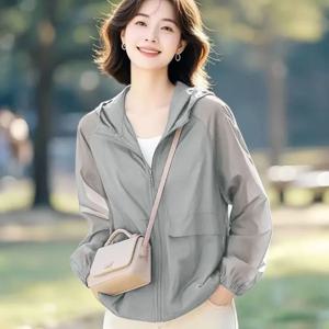 높은 SPF 냉각 태양 보호 재킷 매우 얇은 통기성 빠른 건조 UV 피부 코트