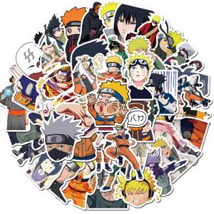 50pcs 애니메이션 스티커 만화 Uzumaki 노트북 전화 기타 스케이트 보드 책 장식 낙서 스티커 팩 데칼 선물 장난감