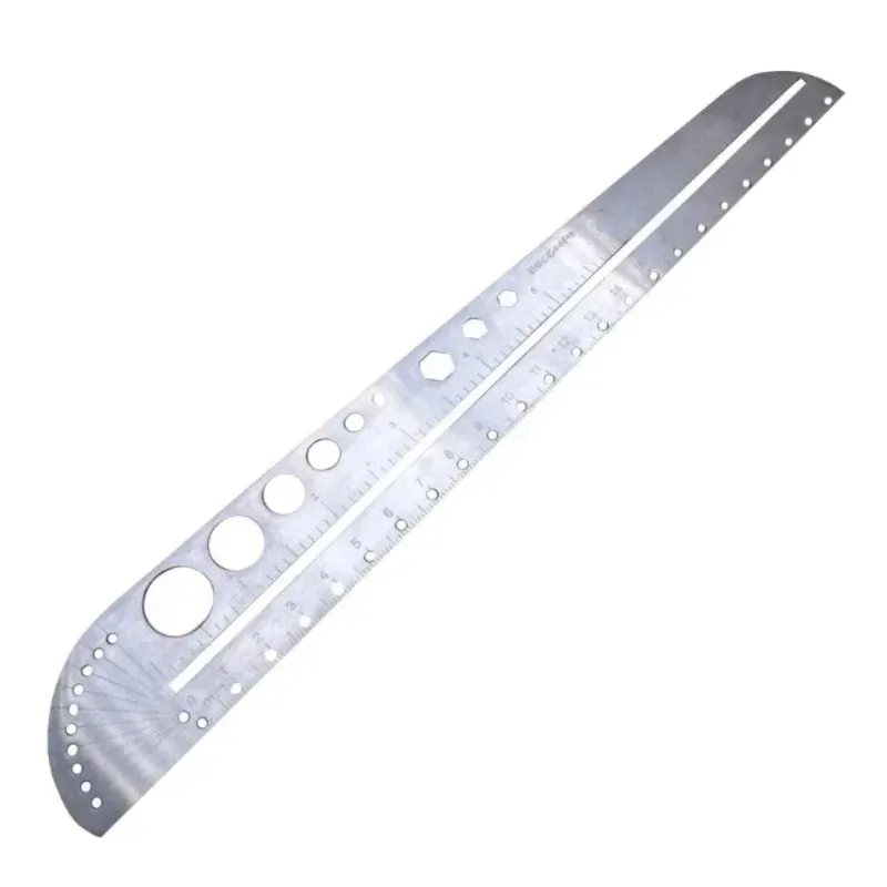 다기능 스테인레스 스틸 각도자 측정 도구 카와이 학교 용품 미술 공예 기하학 그리기 도구
