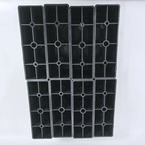 8pcs 5/7.5cm 플라스틱 소파 다리 침대 다리 지지대 검정색 십자형 지지대 방습 및 높이 증가 발