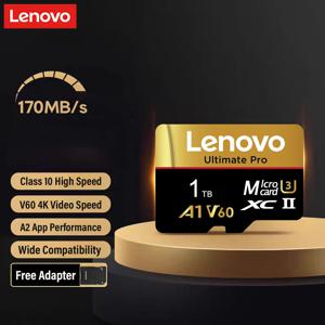 레노버 512GB SD 카드 마이크로 SD 메모리 카드 128GB V60 U3 TF 플래시 카드 64GB TF 카드 (휴대폰, DJI 드론, 닌텐도 스위치용)