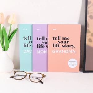 당신의 인생 이야기를 알려주세요 - 가이드가 있는 기록용 저널, 추억 보관용 책, 엄마 아빠 할머니를 위한 가족사 노트 선물