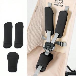 3피스 유모차 보호 벨트 아기 안전 카시트 어깨 패드 범용 유모차 어깨끈 커버 소프트 쿠션