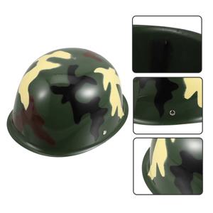 1Pcs 플라스틱 위장 어린이 역할 놀이 모자 파티 드레스 공급 시뮬레이션 군인 시뮬레이션 군인 모자