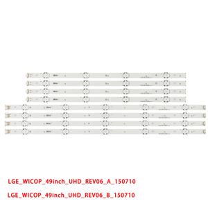 8pcs 49 인치 LED 백라이트 49LG61CH-CK 49UF640-ZA 49UF6407 49LF510V LGE-WICOP-49inch-UHD-REV06-A/B-150710 NC49ODUE-SADP2