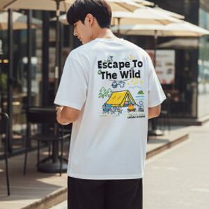 캠프 쿨론티 20수면 반팔티 티셔츠 남성 남자 빅사이즈 여성 여자 단체티 남여공용 기능성 박스티 여름티