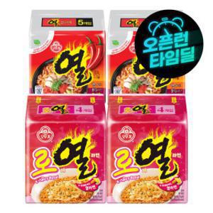오뚜기 로제열라면 2팩+열라면 2팩 (총18개입)