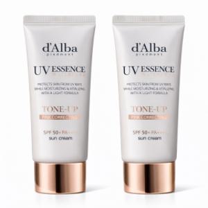 1+1달바 uv 에센스 워터풀 핑크 톤업 선크림 SPF50+PA++++ 50ml