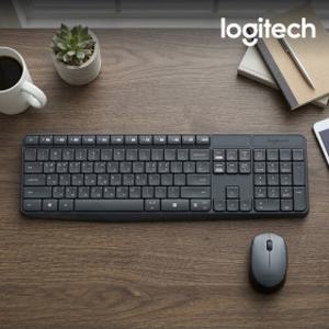 국내정품 로지텍코리아 MK235 무선 키보드 마우스 세트 그레이 한글자판 / 2.4Ghz 무선연결 /KH
