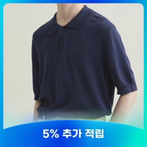 BENSIMON 벤시몽 남성 카라 니트 반팔티 PK 카라티 여름 니트 티셔츠