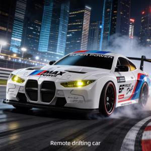 BMW M4 GT3 4륜구동 드리프트 RC카 비례조향스로틀 고속주행 LED 무선조종 4WD 1:24 (기본배터리x2)