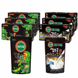 (현대홈쇼핑)정식품 베지밀 총 90팩 (검은콩 고칼슘두유 190ml x 45팩 + 검은콩 아몬드호두 두유 19