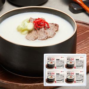 국제식품 16시간 진한육수 보양식품 한우고기 한우곰탕 1kg(4팩)