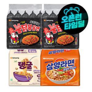 불닭 2개+탱글 갈릭쉬림프 1개+삼양라면 1개 (총 19입)