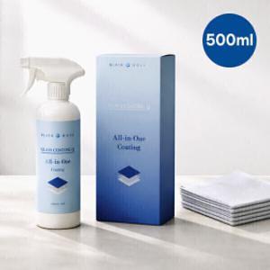블랙홀 글라스 코팅큐 500ml+올인원타올 2장 유리막 물때제거 세정제 광택 발수코팅제 욕실 유리코팅제