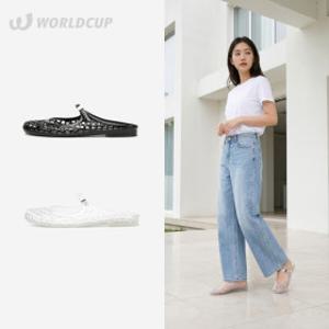 월드컵 글로시 여성 메리제인 젤리슈즈 샌들 슬리퍼