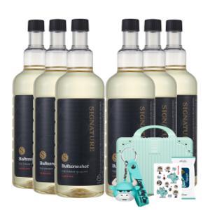 (단독한정수량) (6개)불스원샷 시그니처 500ML 2종택1(휘발유 경유)+레디백 포돌이스티커물티슈불키키링