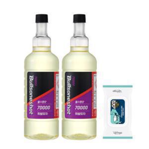 (10%결제할인)불스원샷 7만 500ml 2개입 2종택1(휘/경) +포돌이 물티슈(70매)