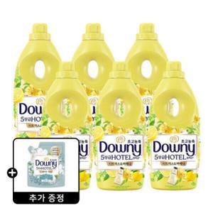 다우니 호텔컬렉션 섬유유연제 시트러스버베나 1L 6개 +다우니 화이트티 200mL 1개 증정