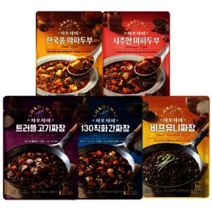 차오차이 짜장 마파두부 5종 10개 기획세트 (직화2+비프2+트러플2+한국풍2+시추안2)