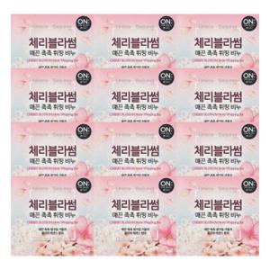 온더바디 체리블라썸 휘핑비누 90g 12개 / 세수 세안 목욕 클렌징 비누