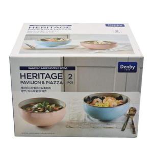 덴비 면기 세트 2P 영 / DENBY 코스트코 국그릇 라면 국수 냉면 우동