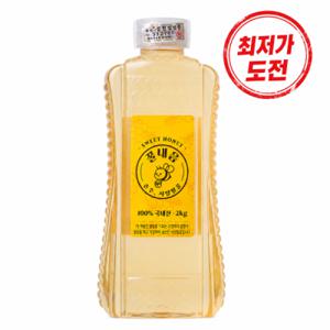 꿀내음 100% 국내산 벌꿀 2kg 사양벌꿀 사양꿀 대용량 2kg