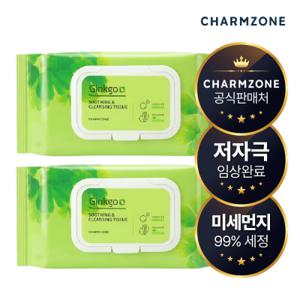 참존 징코 수딩 앤 클렌징 티슈 70매 2개