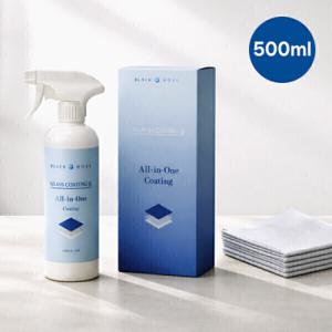 블랙홀 글라스 코팅큐 500ml+올인원타올 2장 유리막 물때제거 세정제 광택 발수코팅제 욕실 유리코팅제
