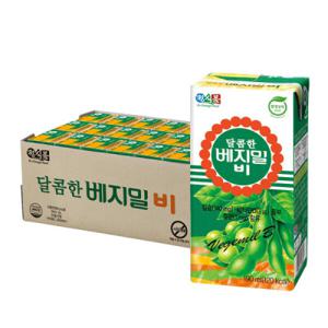 정식품 달콤한 베지밀 비 B 190ml 48개 트레이 패키지 두유
