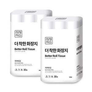 더 착한 화장지 무형광 3겹 30M 30롤 2개 화장지 휴지