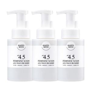 해피바스 PH4.5약산성 쑥/로즈 버블 여성청결제 300ml 3개