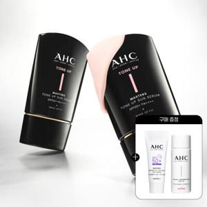AHC 메이크업핏 마스터즈 톤업 선세럼 50ml 2개+(증정)워터풀 선크림 7ml 1개 +프로샷 에센스 20ml 1개