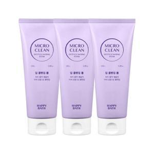 해피바스 마이크로 클린 딥 클렌징폼 150g 3개