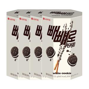 화이트쿠키 빼빼로 132g(4봉) x 4곽