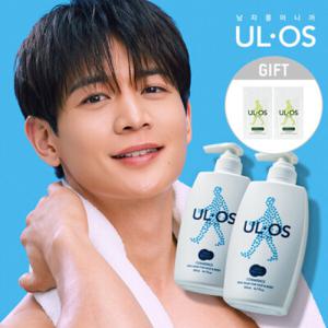 우르오스 스킨바디 올인원 바디페이스 바디클렌저 바디워시 500ml x 2  + 로션 2ml 샤쉐 2개 증정