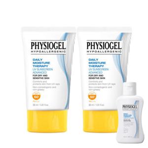 피지오겔 데일리 모이스처 테라피 썬스크린AD 30ml 2개 SPF50+ PA++++ (혼합자차) + 에센스 인 토너 50ml