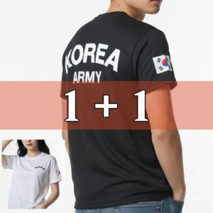 1+1 로카티 ROKA 반팔티 국내생산 100% 군인 군대티셔츠 다 KOREA ARMY 아미 단체 반티 육군 기능성 쿨링