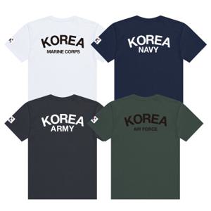 남성 여성 아미 ROKA/ROKAF/ROKMC/ROKN 코튼 쿨링 라운드반팔 티셔츠 S-7XL