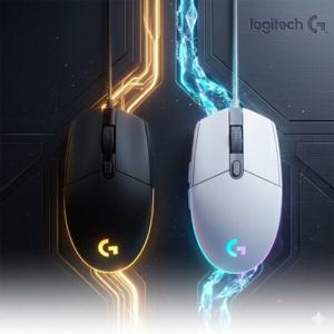 국내정품 로지텍코리아 G102 IC 2세대 LIGHTSYNC 벌크 유선 게이밍 마우스 PC방 컴퓨터