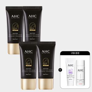 AHC 마스터즈 아쿠아리치 선크림 듀오세트 2개(총 30ml 4개) +(증정)마스터즈 선크림 10ml+에센스 20ml