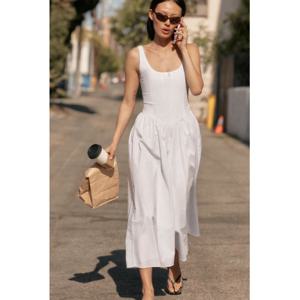 ZARA 자라 포플린 코르셋 미디 원피스 2804035 2804/035