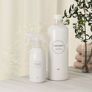 오리지니크 뽀큐트 컨템포 편백 오일 스프레이 500ml + 리필액 1500ml 반려동물 패브릭 신발장 항균 탈취제