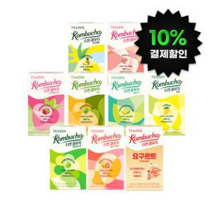 티젠 콤부차 10스틱 X9박스 BEST맛 골라담기 /총 90스틱 당0g 저칼로리