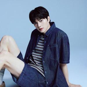 폴햄 남성 데님 반팔 셔츠_PHG2DW1143