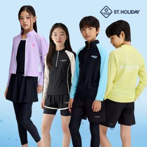 특가 st홀리데이 아동수영복/주니어/키즈/유아/여아/남아 래쉬가드