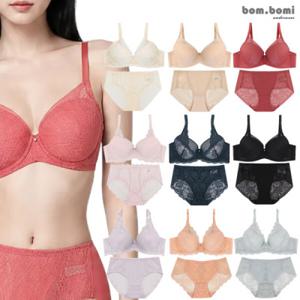 (현대Hmall)봄보미 예쁜 신상 레이스 여성속옷 A컵B컵C컵 브라팬티2종세트+선물