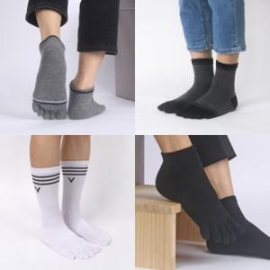국산 기능성 남자 발가락양말 면100 순면 땀흡수 통기성 쿨텍스 무좀 발냄새방지