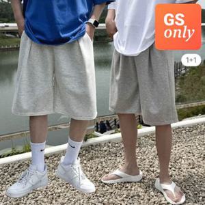 머시따 /  GS단독  1 + 1 데일리 트레이닝 버뮤다 핀턱 반바지